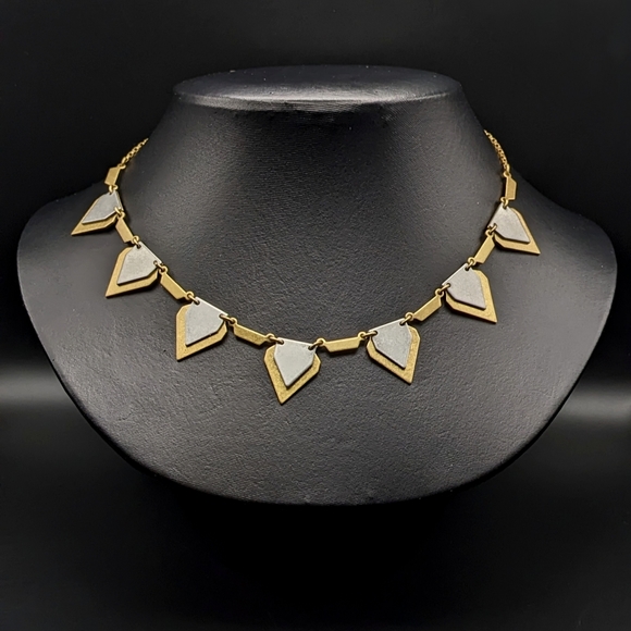 J. Crew Jewelry - Mixed Metal Arrowhead Shaped Necklace - J Crew